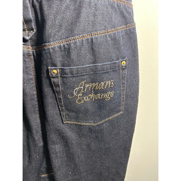 Armani Exchange Jean gold Zip Jean Dress  Size 10 - Picture 5 of 14